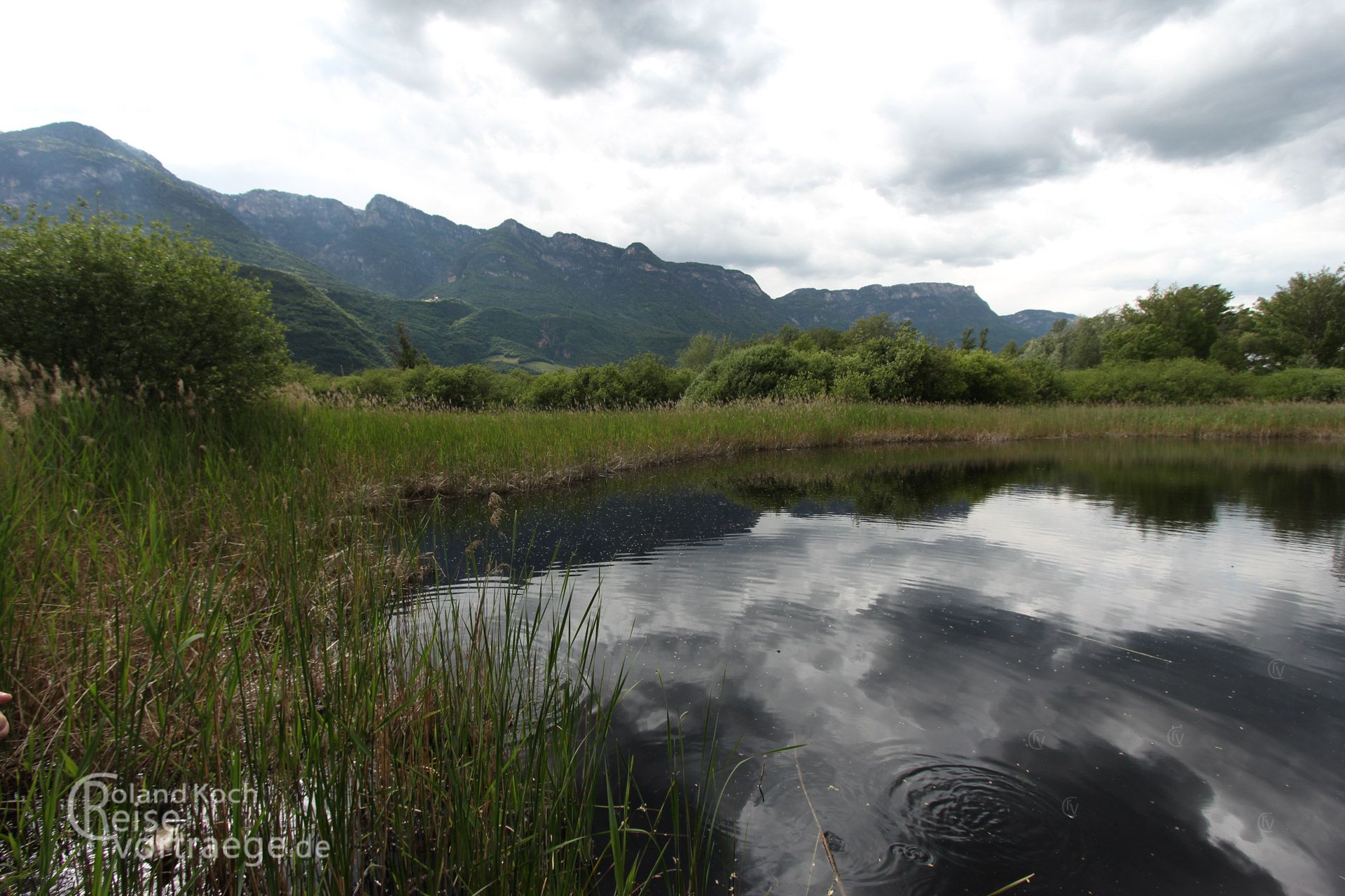 mit Kindern per Rad über die Alpen, Via Claudia Augusta, Naturschutzgebiet südlich des Kalterersees